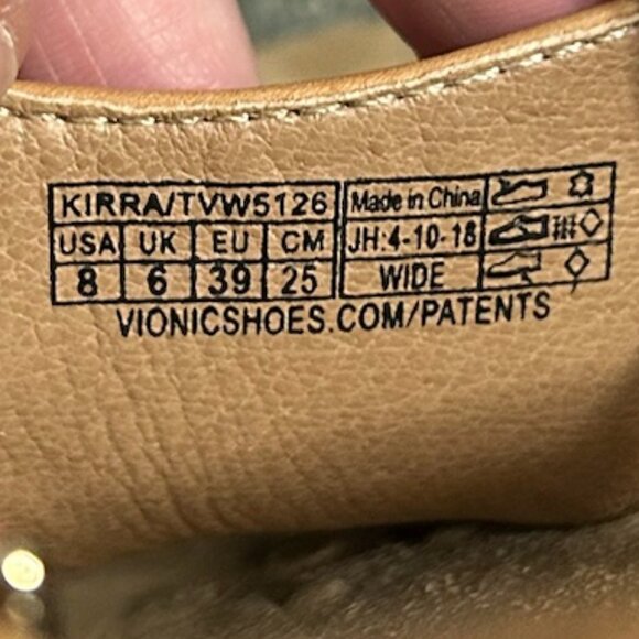 Vionic Rest Kirra Tan/Brown Backstrap Sandals Women's Size 8 - Picture 12 of 12